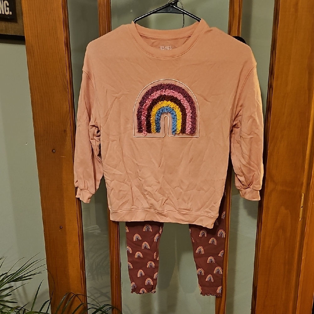 Kids Rainbow Matching Set - Pink and Brown